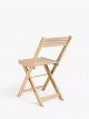 Acacia Wood Foldable Garden Dining Chairs, Set of 2, Natural