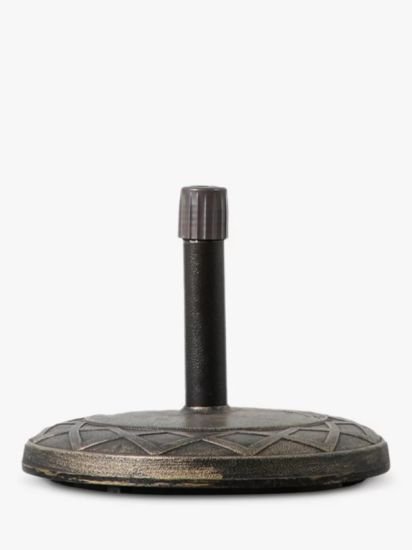 Parasol Base Weight, 20kg, Aged Brass