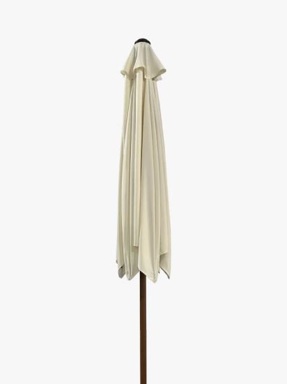 Wood-Effect Wind-Up Parasol, 2.7m