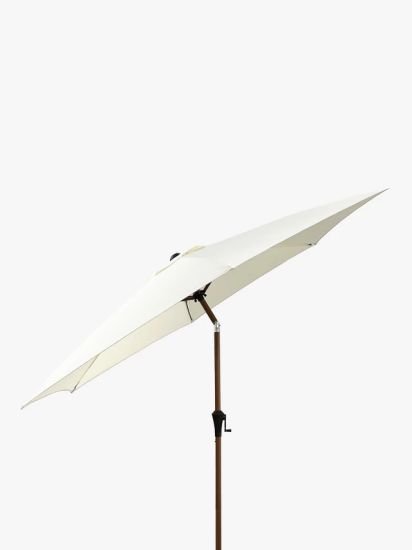 Wood-Effect Wind-Up Parasol, 2.7m